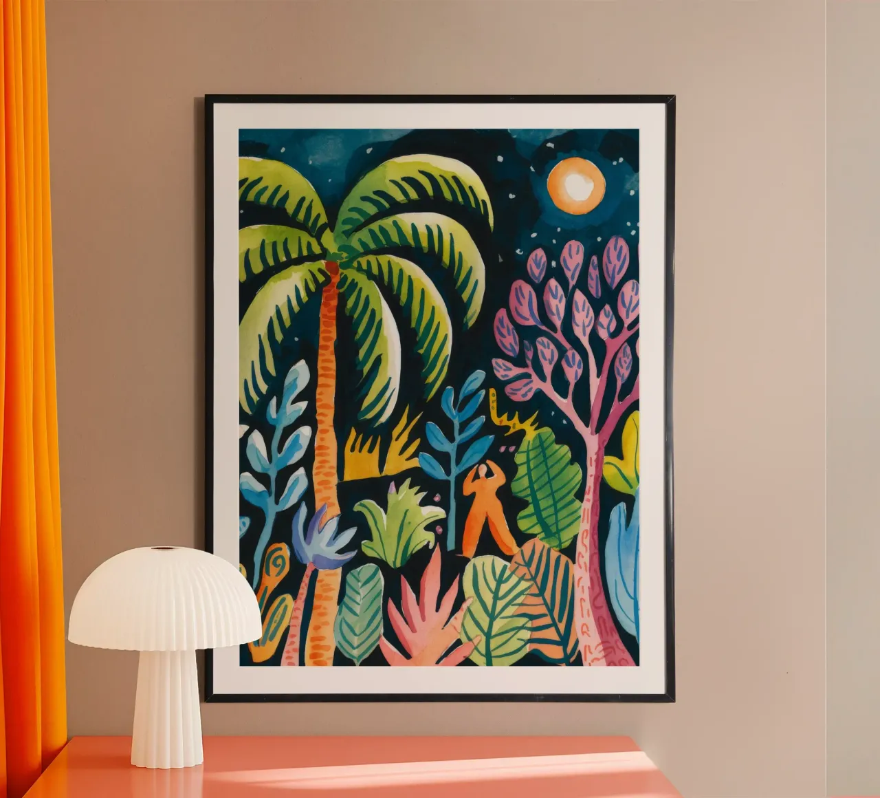 Night Jungle Symphony poster by Artie Shifa