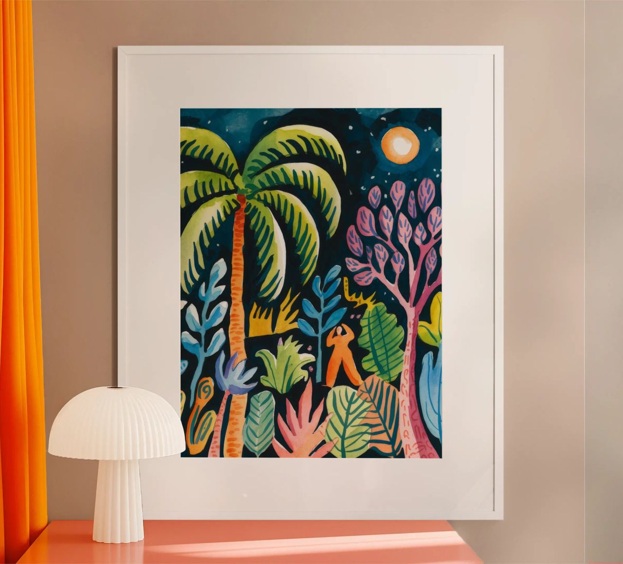Night Jungle Symphony poster by Artie Shifa