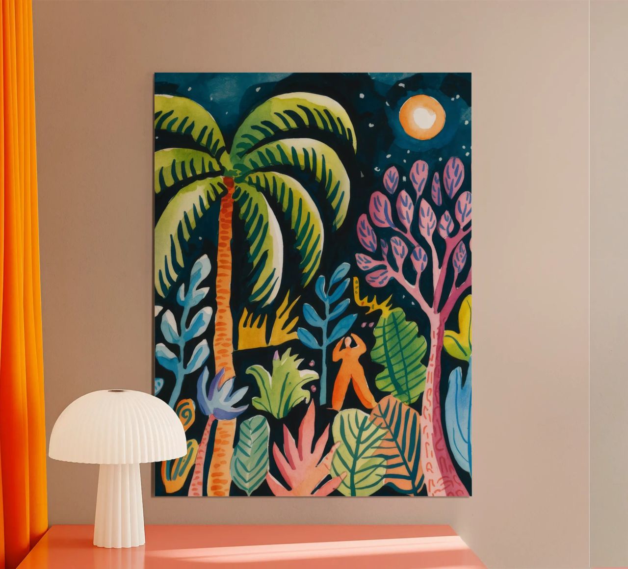 Night Jungle Symphony poster by Artie Shifa