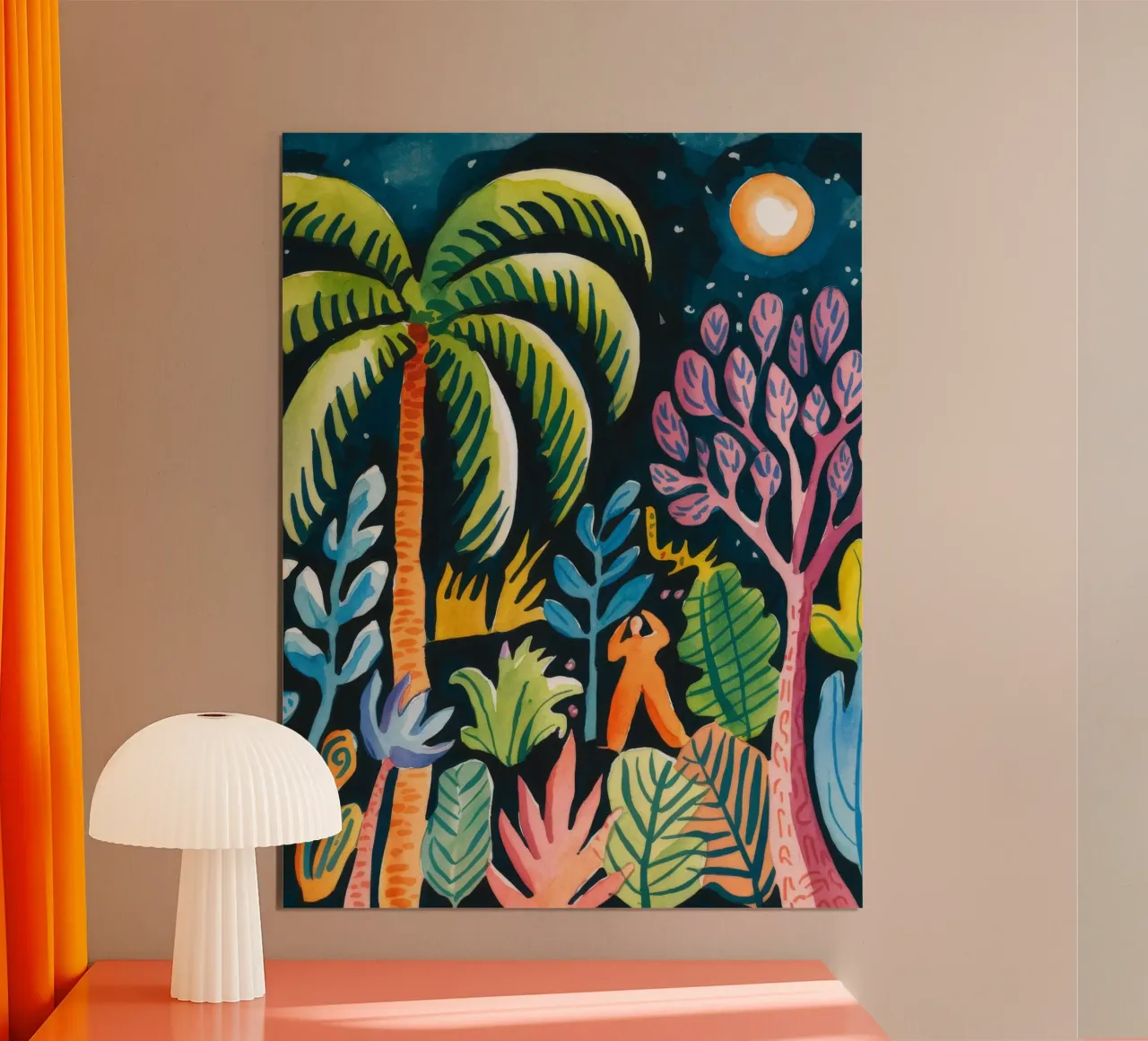 Night Jungle Symphony poster by Artie Shifa