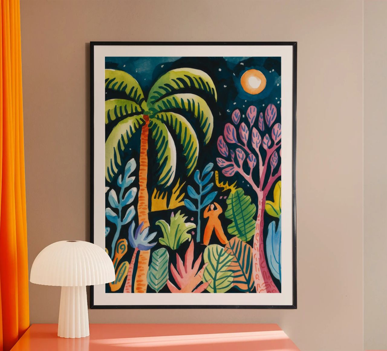 Night Jungle Symphony poster by Artie Shifa