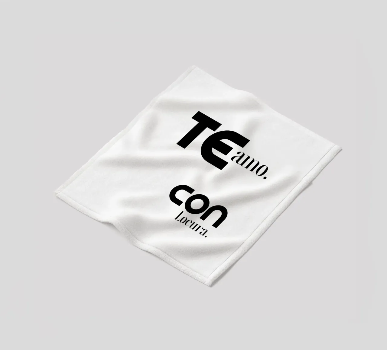 Te Amo Con Locura Semplice tipografia moderna e minimalista coperta in pile da YV TYPOGRAPHY