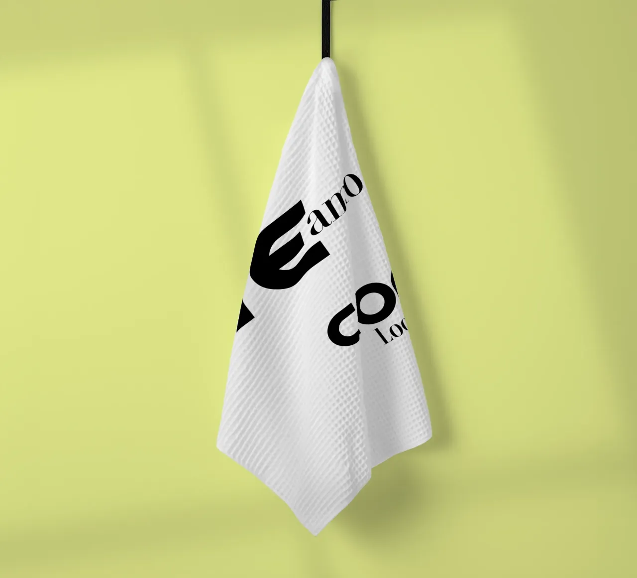 Te Amo Con Locura Simple Modern Minimalist Typography tea towel by YV TYPOGRAPHY