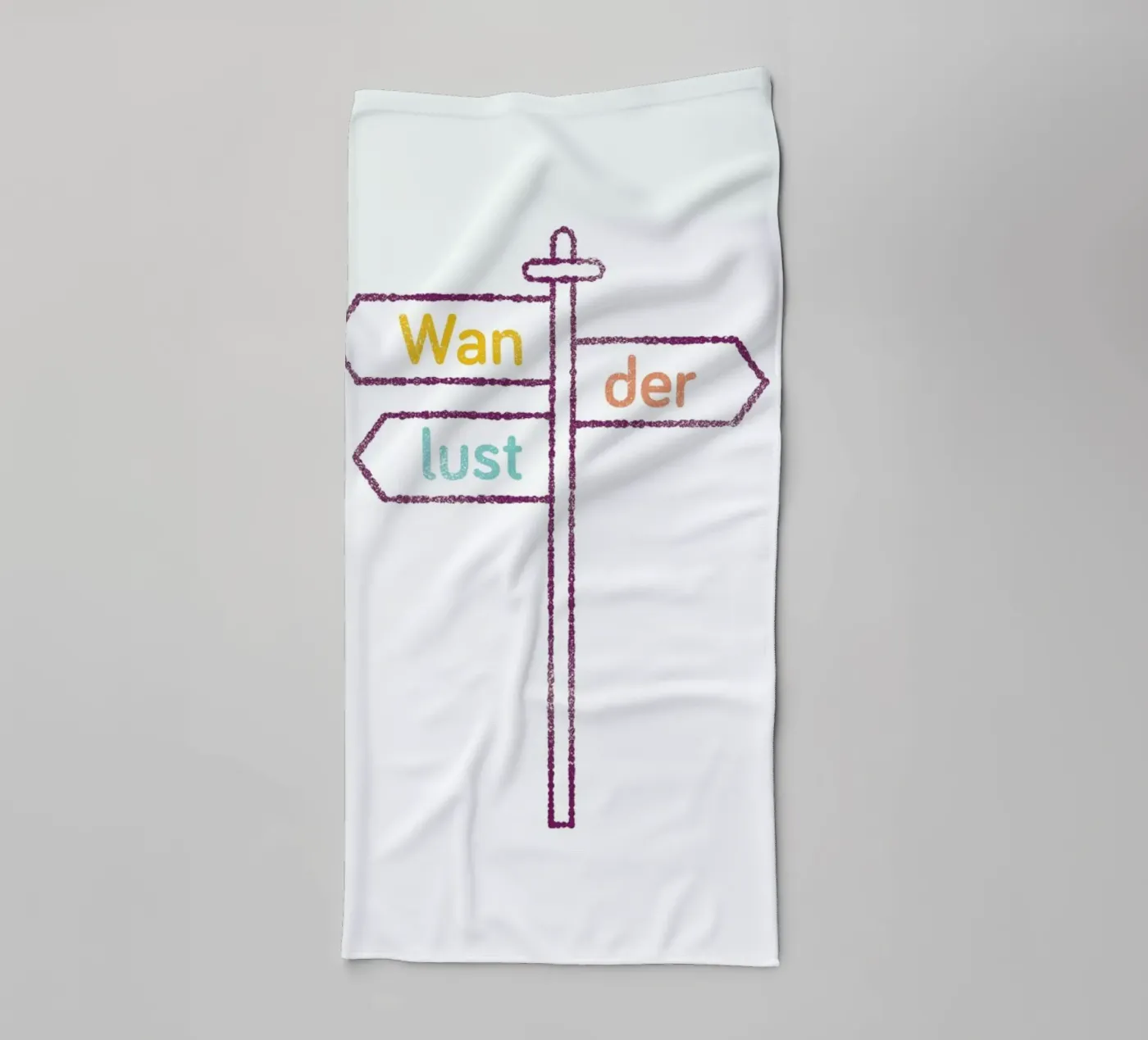 Wanderlust Colored towel by Chris Wharton