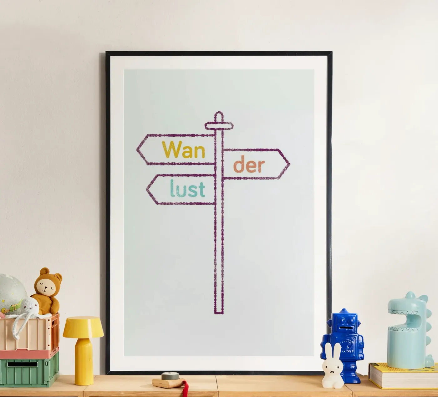 Wanderlust Colored poster van Chris Wharton