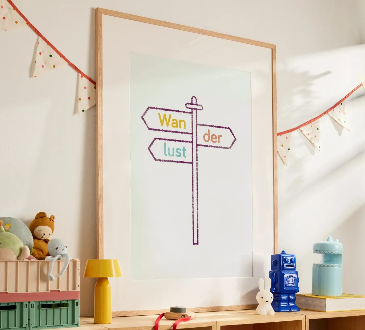 Wanderlust Colored poster van Chris Wharton