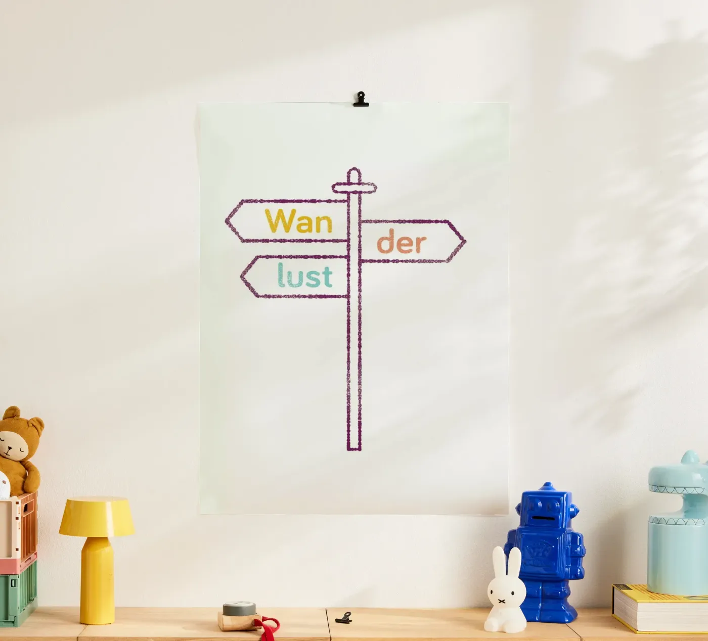 Wanderlust Colored poster van Chris Wharton