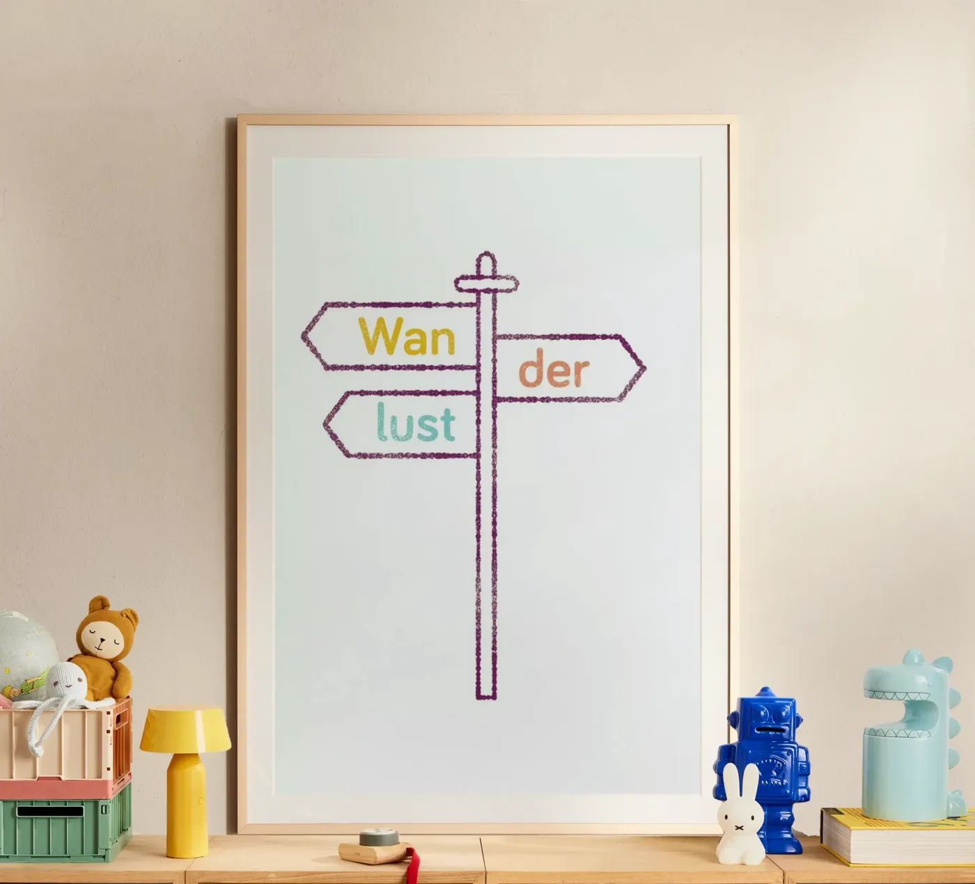 Wanderlust Colored poster van Chris Wharton