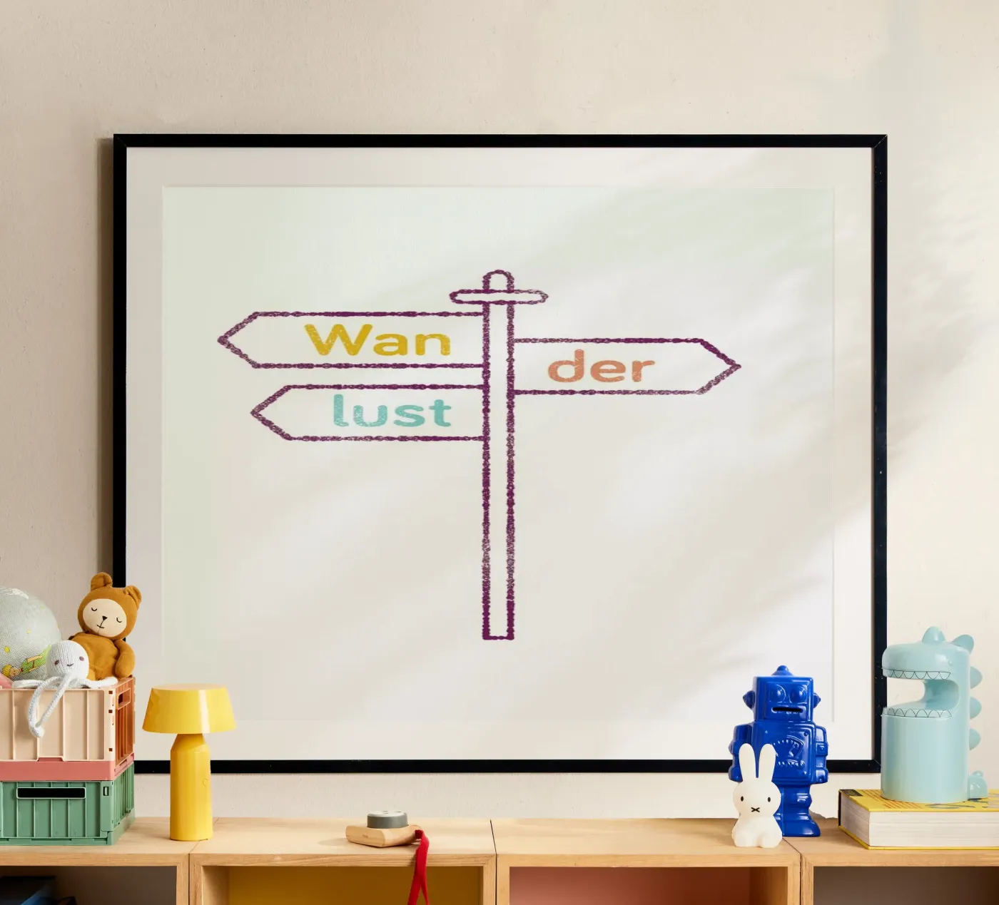 Wanderlust Colored poster van Chris Wharton