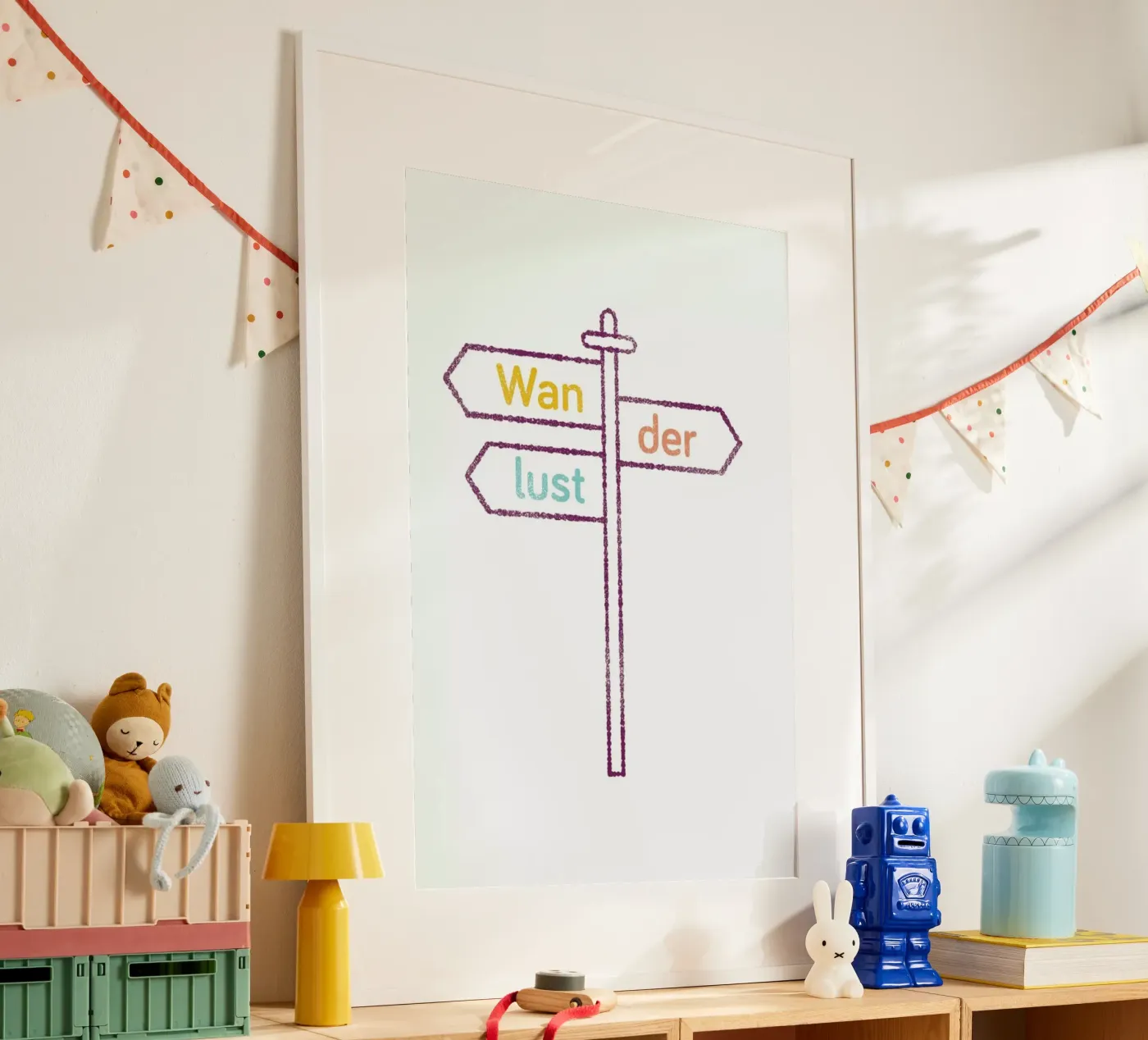 Wanderlust Colored poster van Chris Wharton