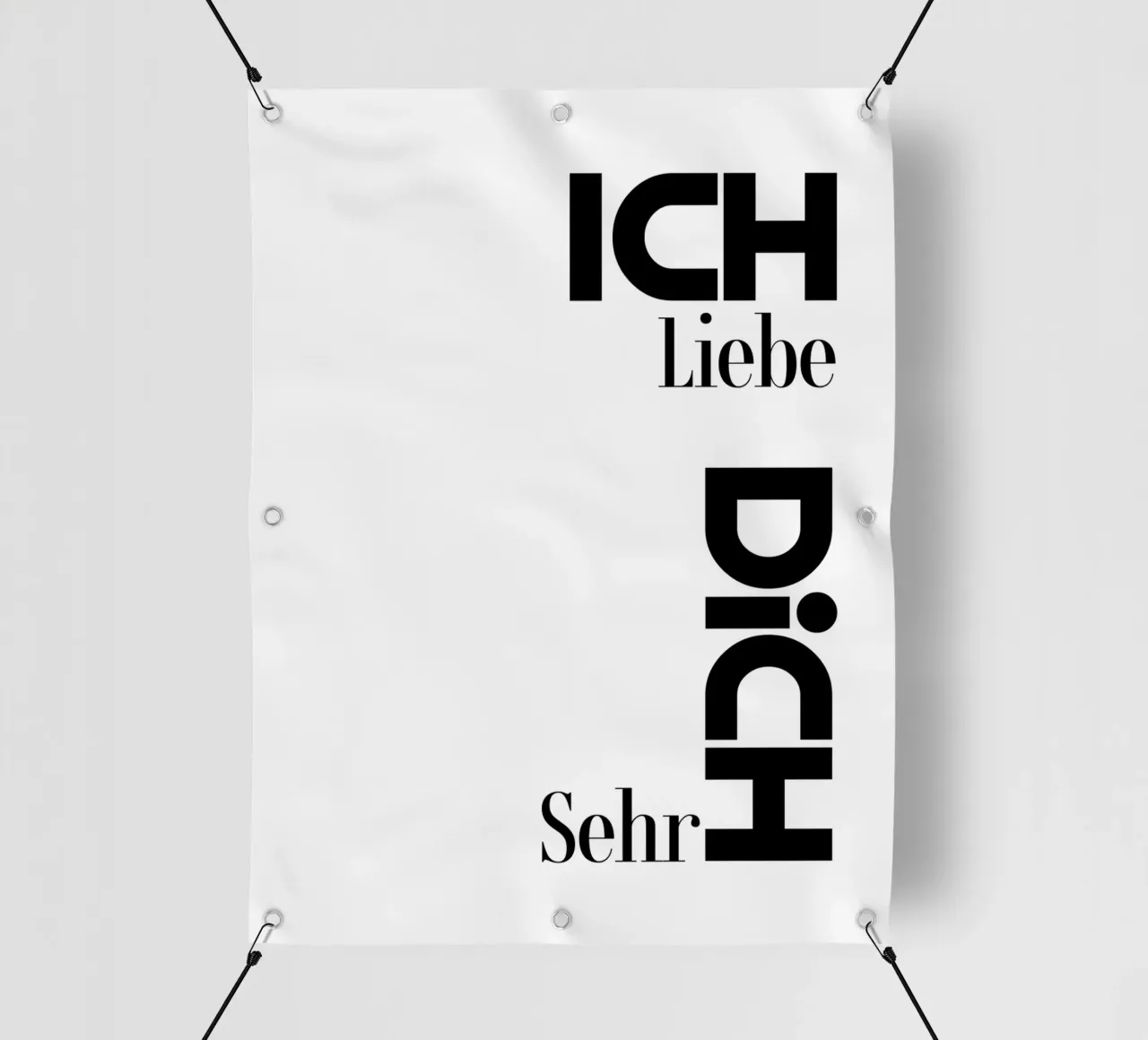 I love you very much Modern Minimalist Typography pvc cover by YV TYPOGRAPHY