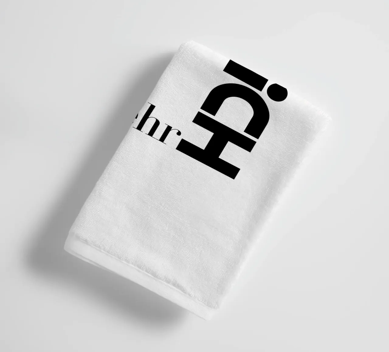 Ich Liebe Dich Sehr Modern Minimalist Typography Handtuch von YV TYPOGRAPHY