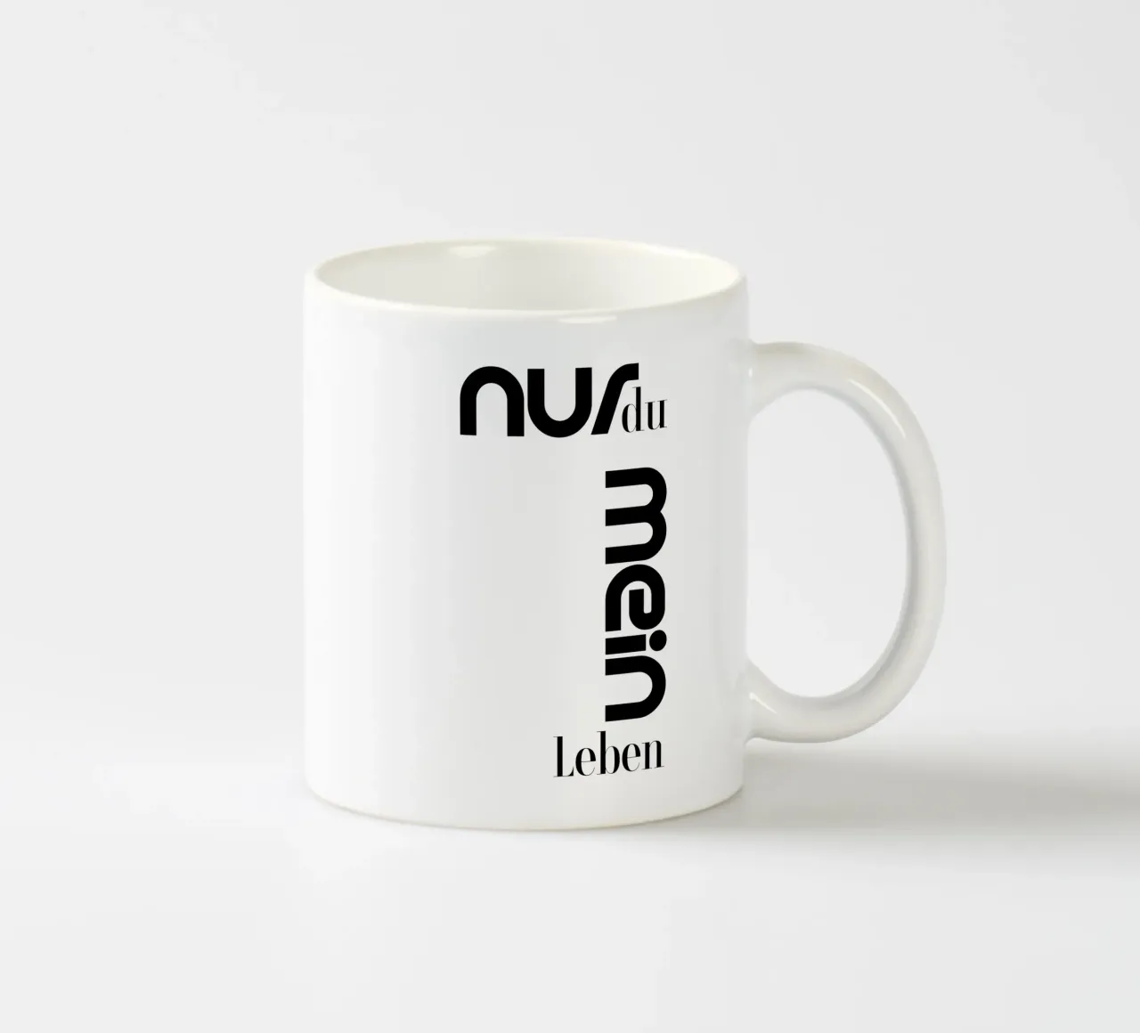 Only You My Life Tipografia Moderna Stile Minimalista tazza in ceramica da YV TYPOGRAPHY