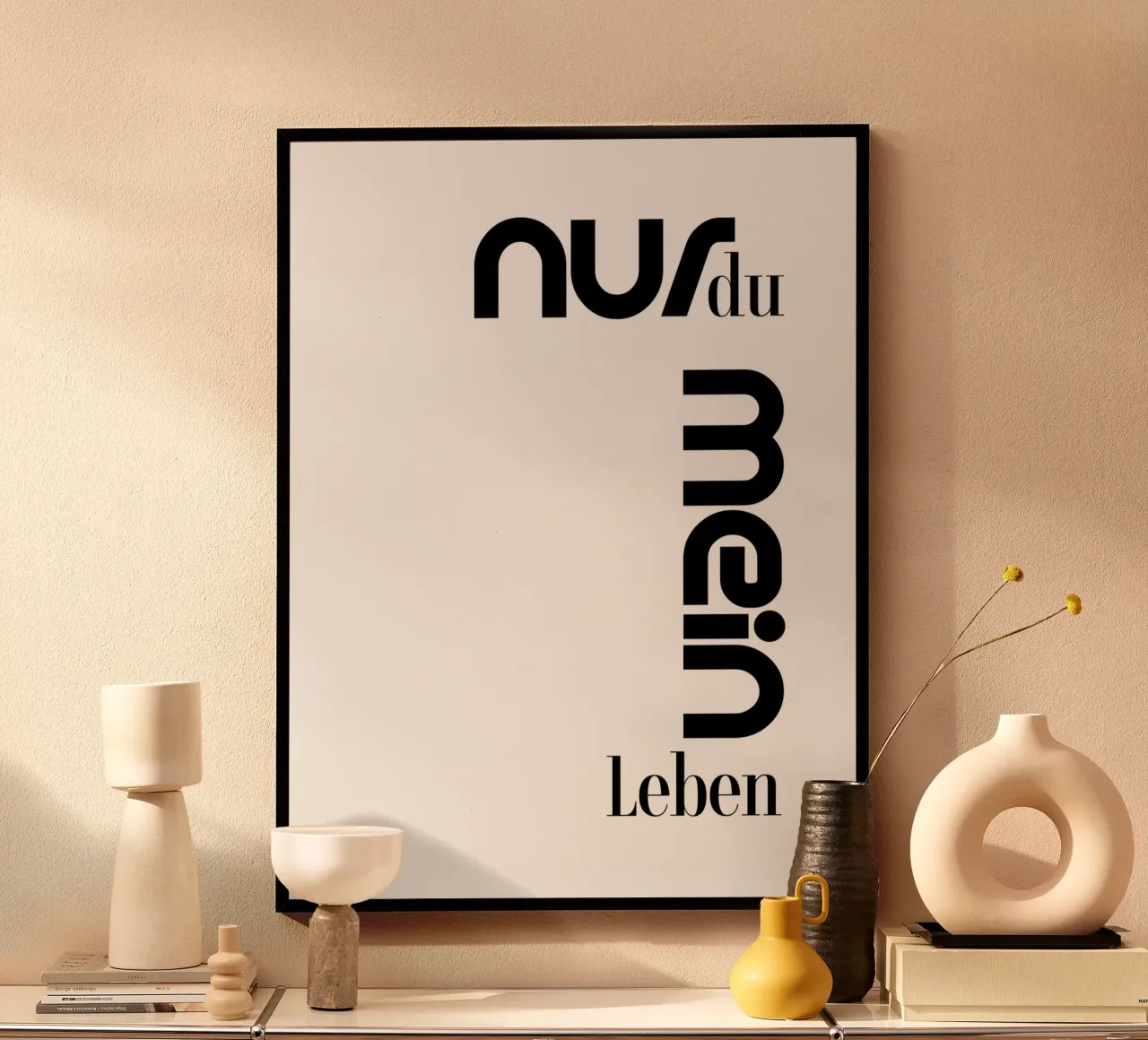 Seulement Toi Ma Vie Typographie Moderne Style Minimaliste hahnemühle de YV TYPOGRAPHY
