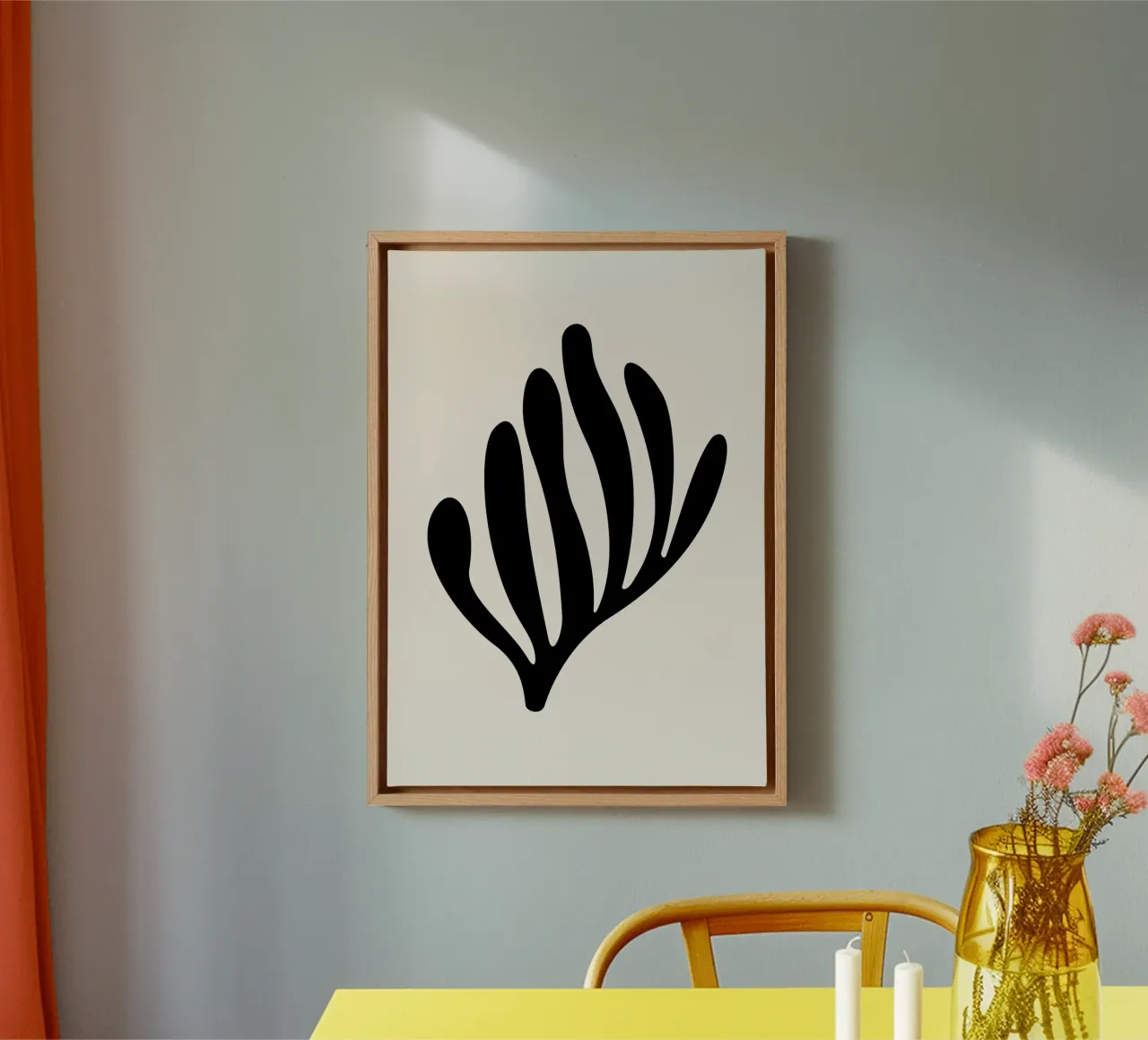 Abstract koraalrif (zwarte tint) canvas van Paigaam Studio