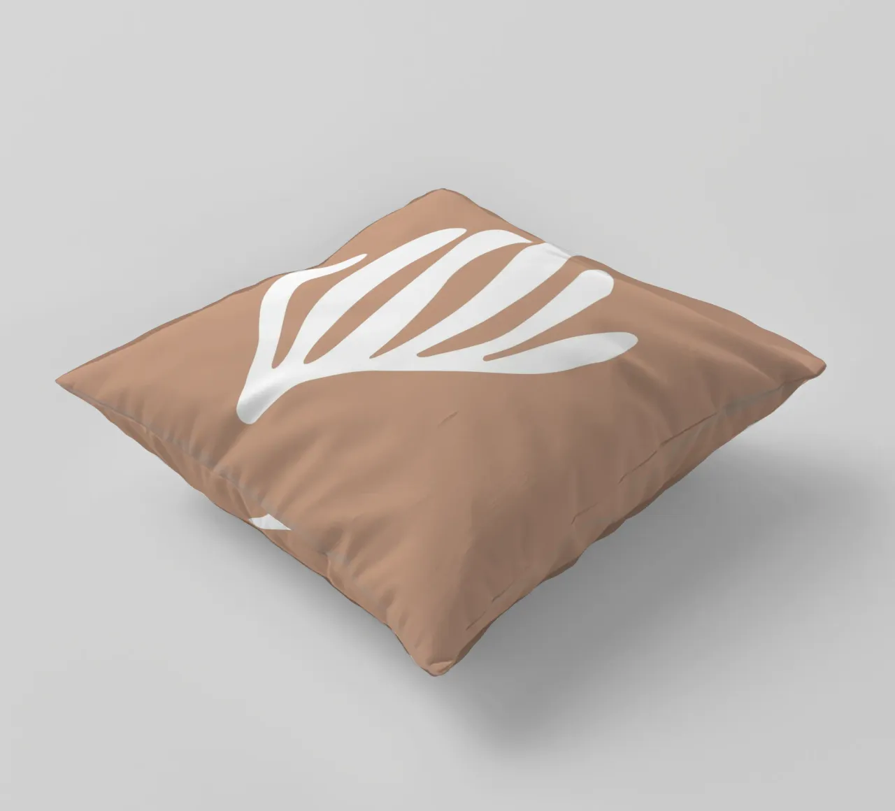 Abstract Coral Reef (Brown tone) decorative cushion by Paigaam Studio
