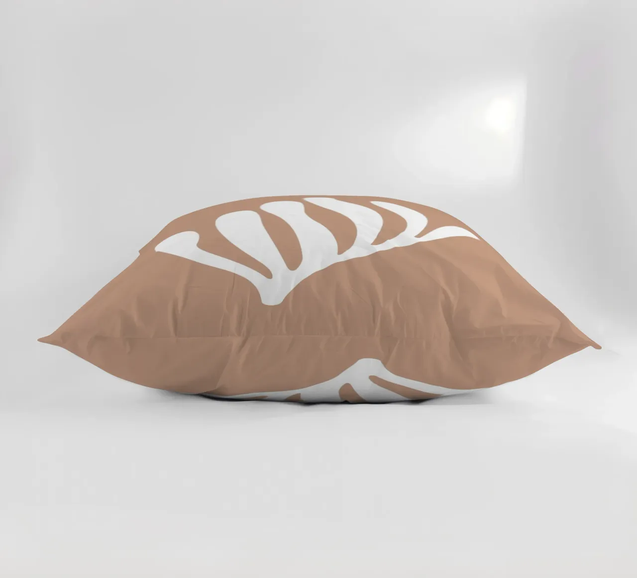 Abstract Coral Reef (Brown tone) decorative cushion by Paigaam Studio