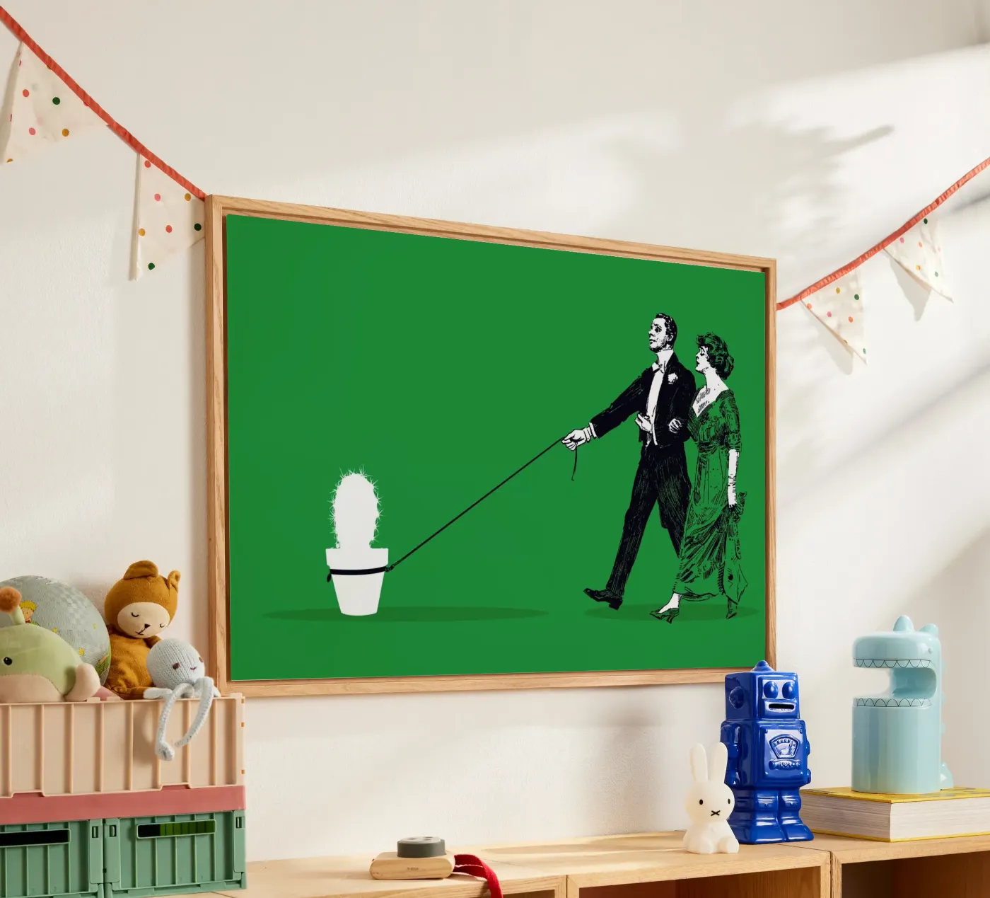 Walking The Cactus plexiglas de Rob Art | Illustration