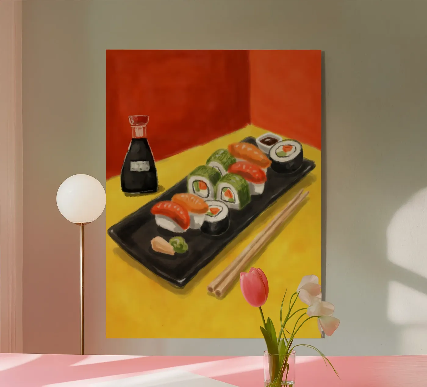 Sushi Restaurant acryl van Indigo Rain