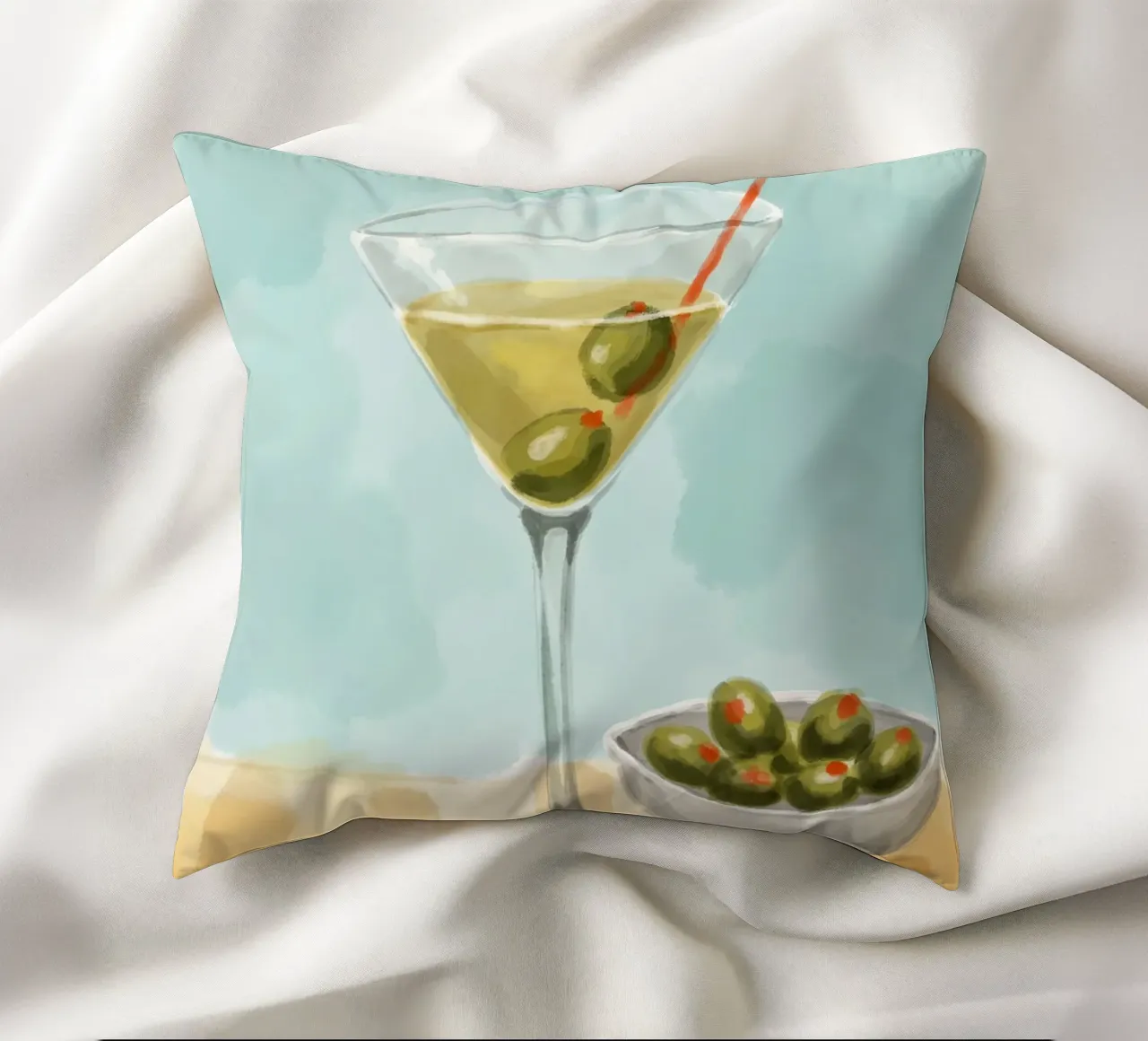 Martini Glass cuscino da Indigo Rain