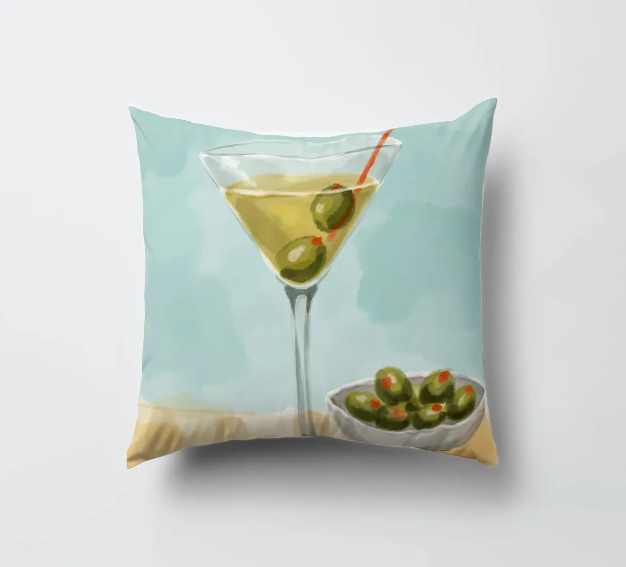 Martini Glass cuscino da Indigo Rain