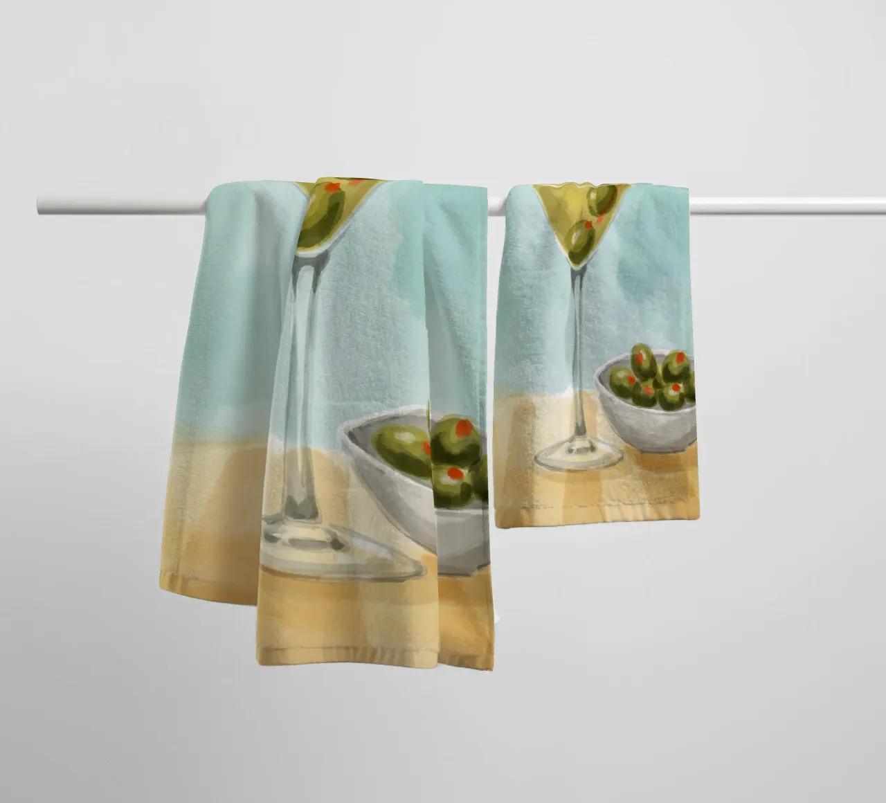 Martini Glas Handtuch von Indigo Rain