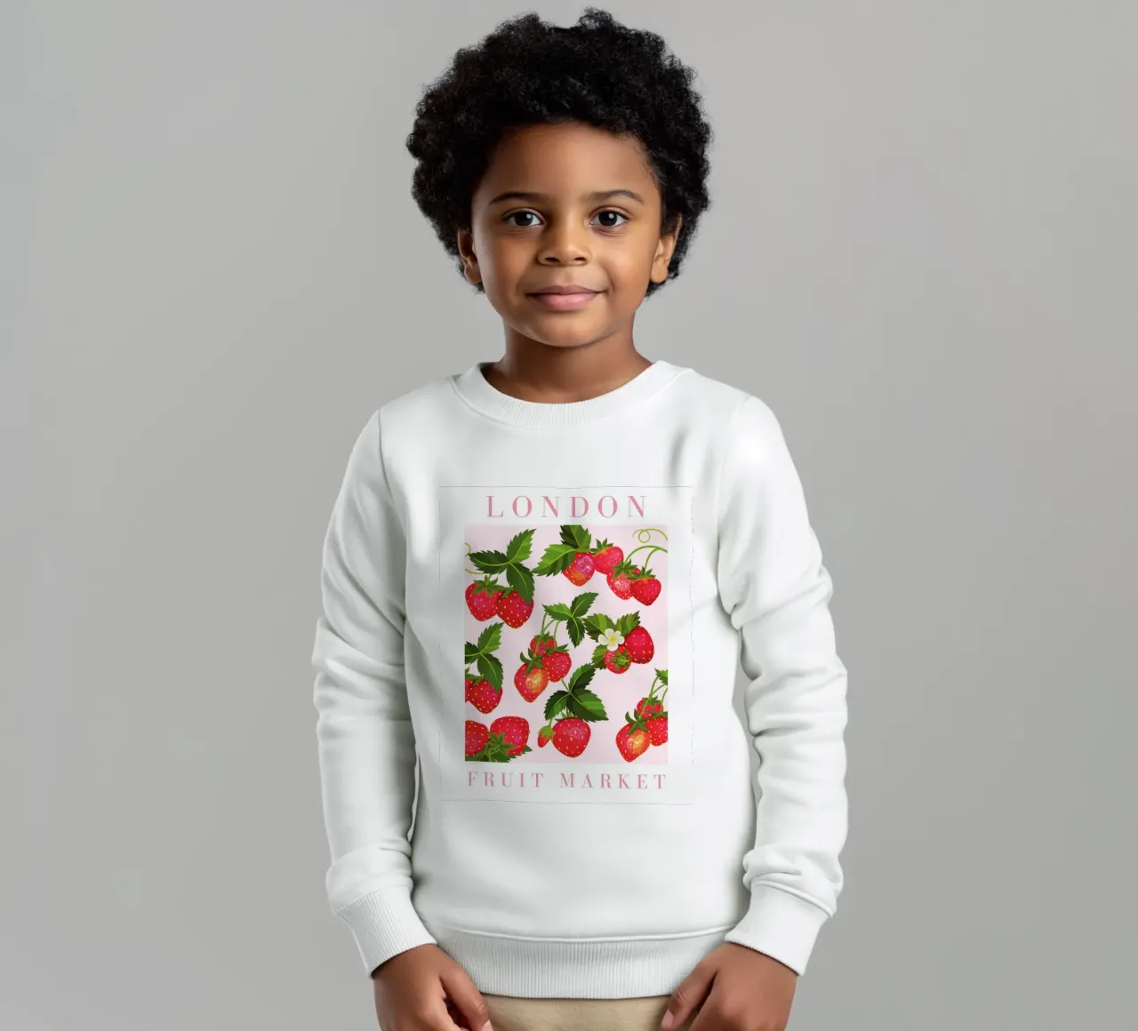 Poster alla fragola felpa bambino da Bella Studio
