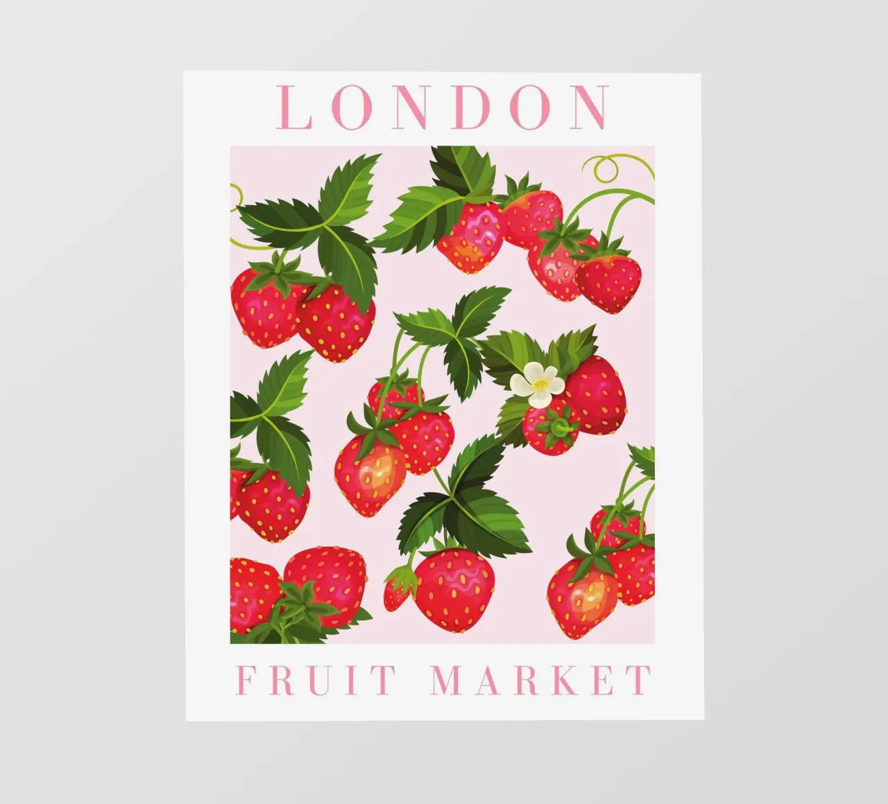 Poster alla fragola pellicola backlit da Bella Studio