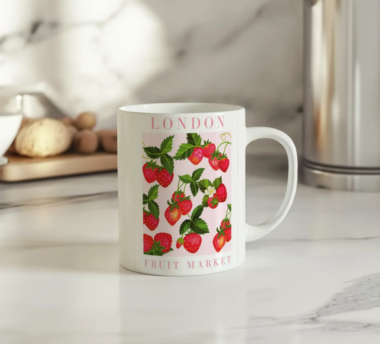 Poster alla fragola tazza in ceramica da Bella Studio