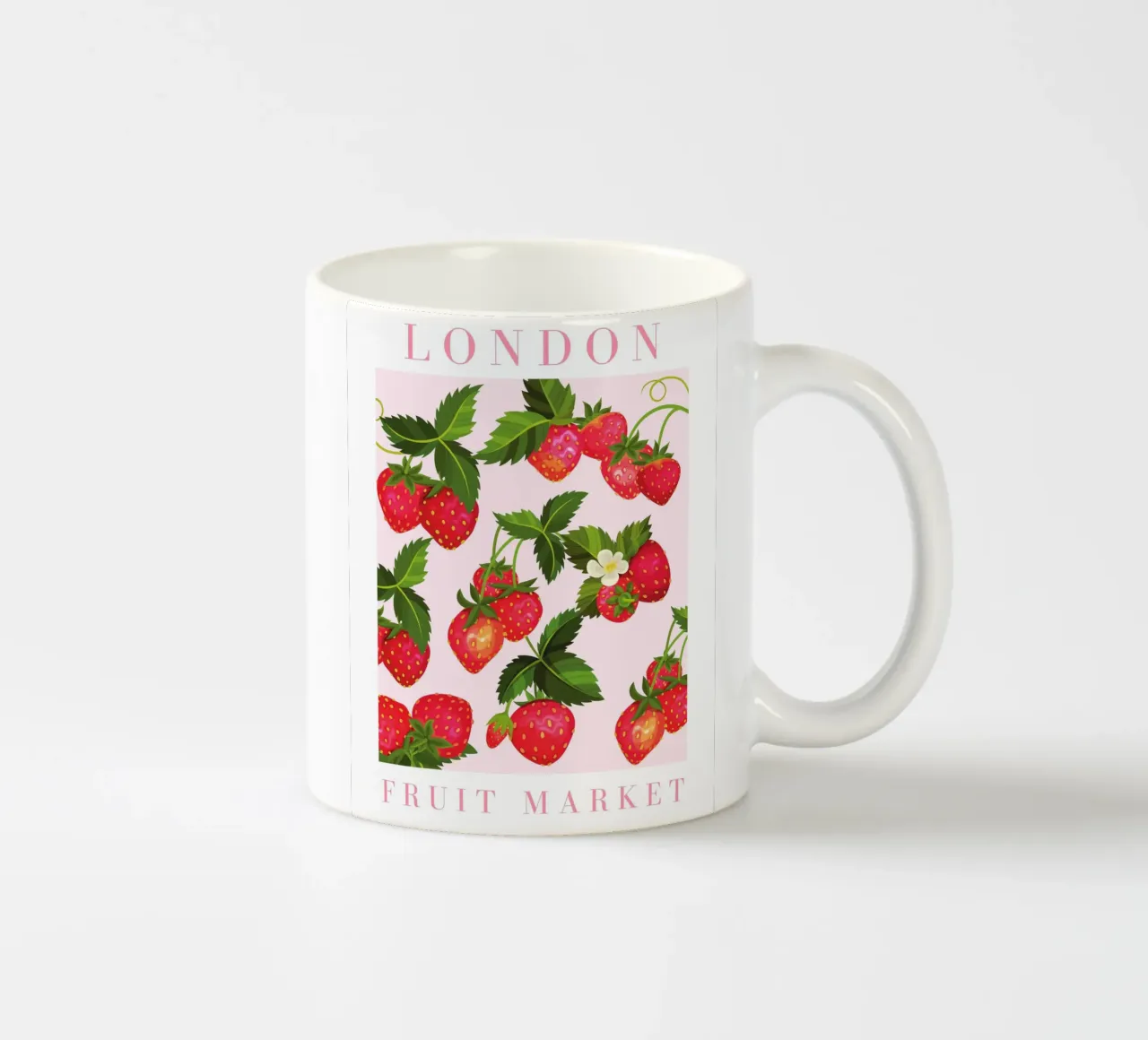 Poster alla fragola tazza in ceramica da Bella Studio