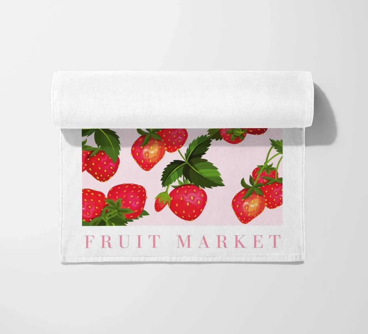 Poster alla fragola telo mare da Bella Studio