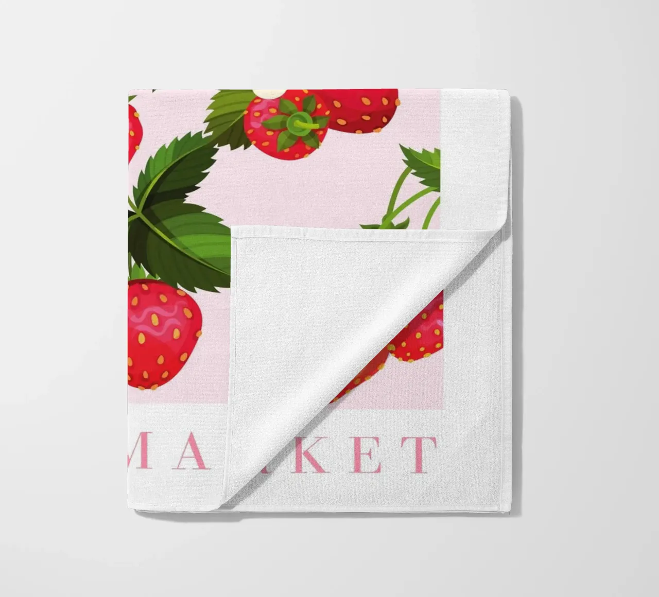 Poster alla fragola telo mare da Bella Studio