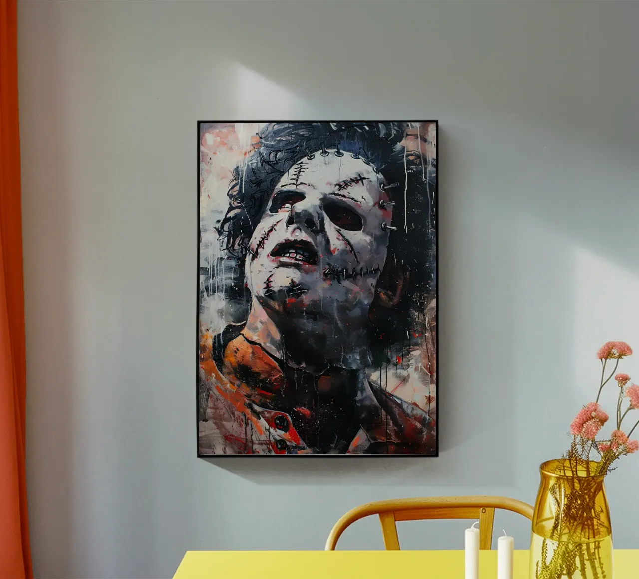 Leatherface From The Texas Chainsaw Massacre series Movie plexiglass da FreeArtStudio