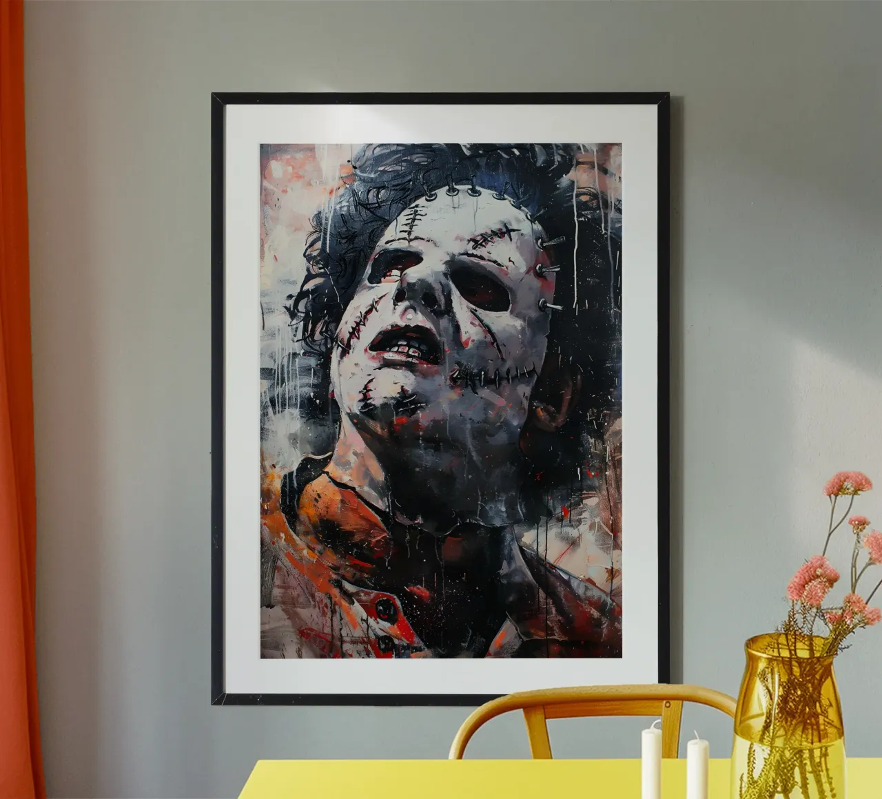 Leatherface From The Texas Chainsaw Massacre series Movie carta hahnemühle da FreeArtStudio