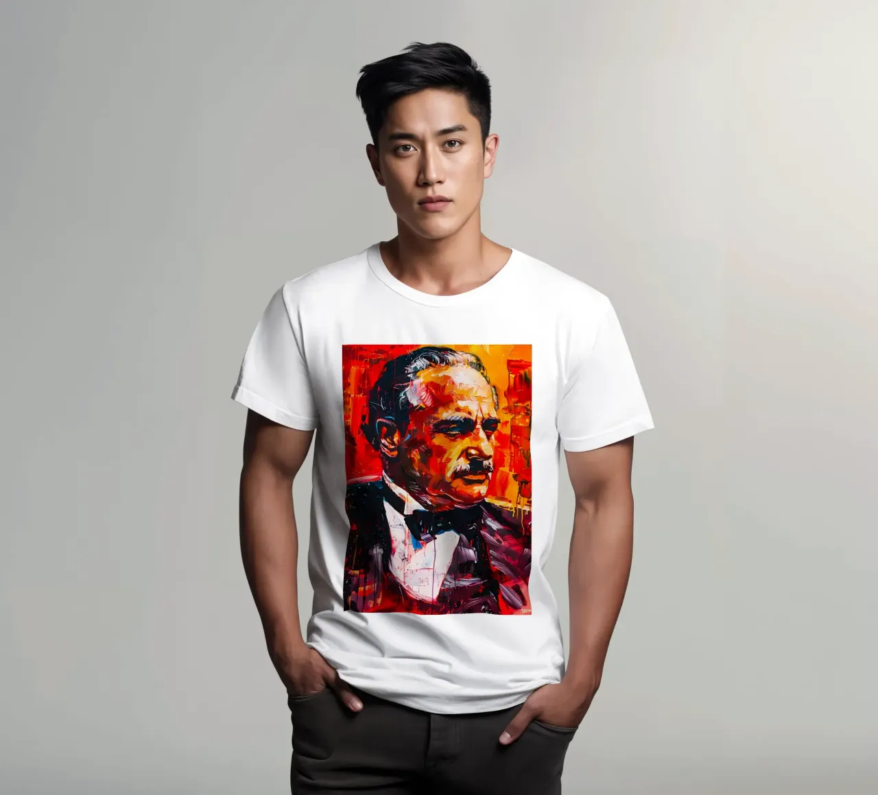 Marlon Brando From The Godfather t-shirt da FreeArtStudio