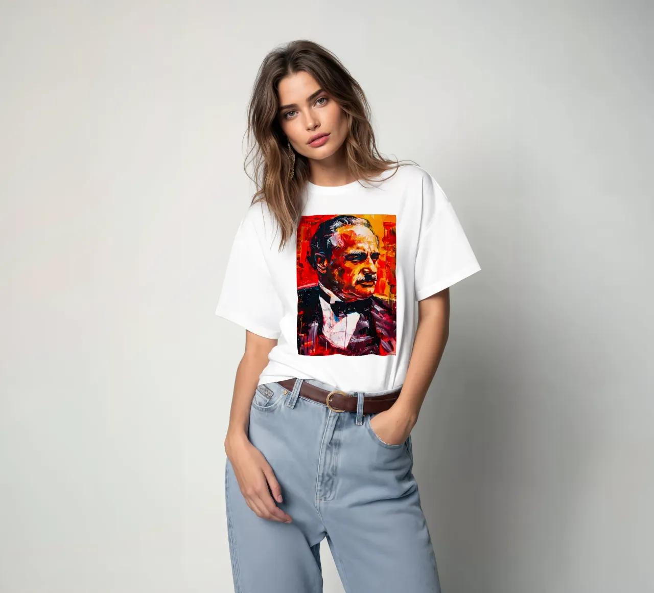 Marlon Brando From The Godfather t-shirt da FreeArtStudio
