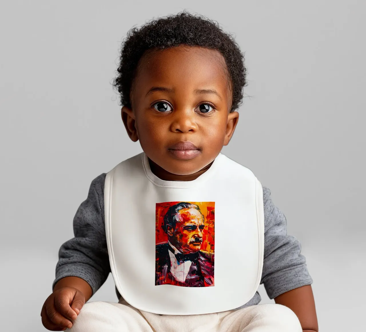 Marlon Brando From The Godfather bavaglino da FreeArtStudio