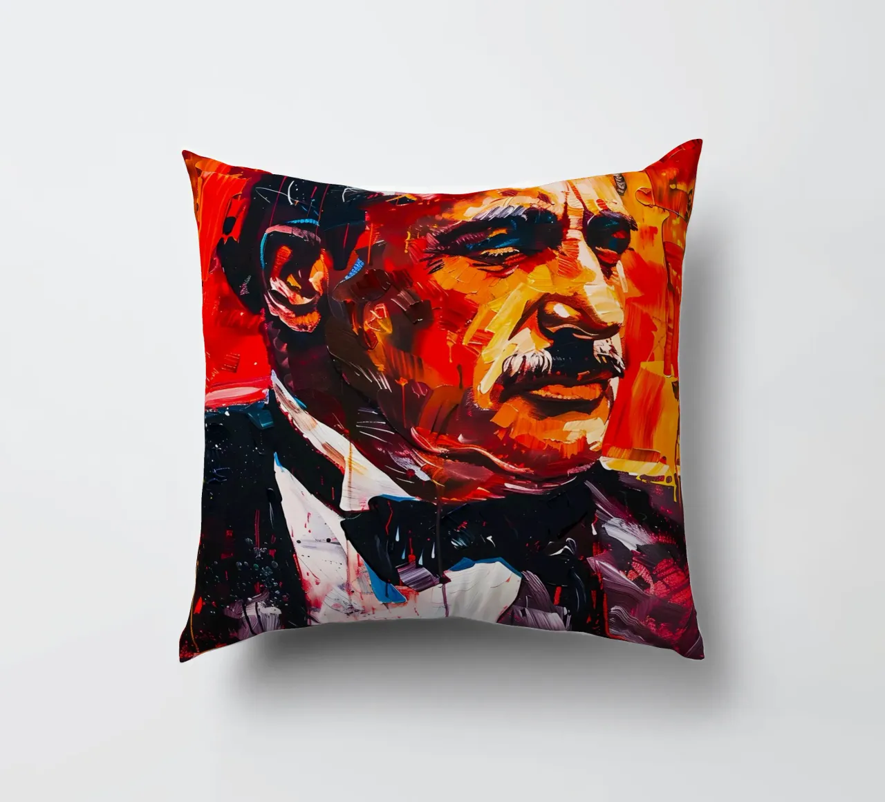 Marlon Brando From The Godfather cuscino da FreeArtStudio