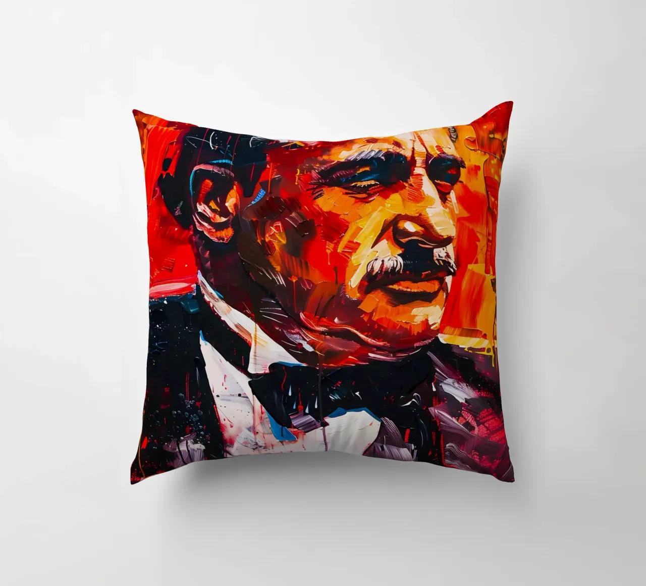 Marlon Brando From The Godfather cuscino da FreeArtStudio