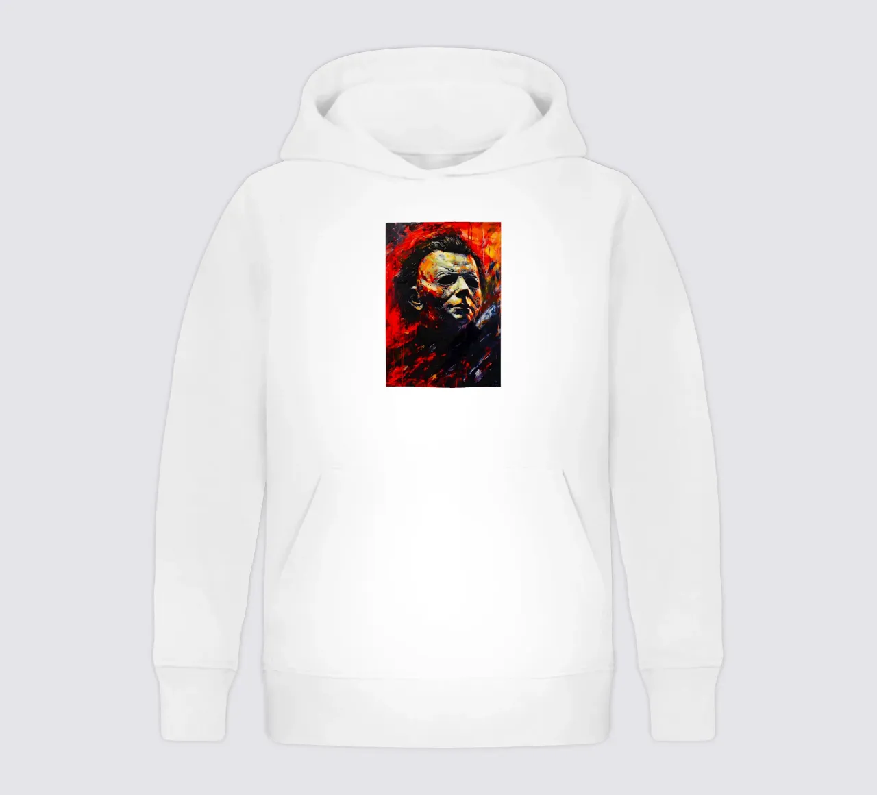 Michael Myers From Halloween Movie kids hoodie by FreeArtStudio