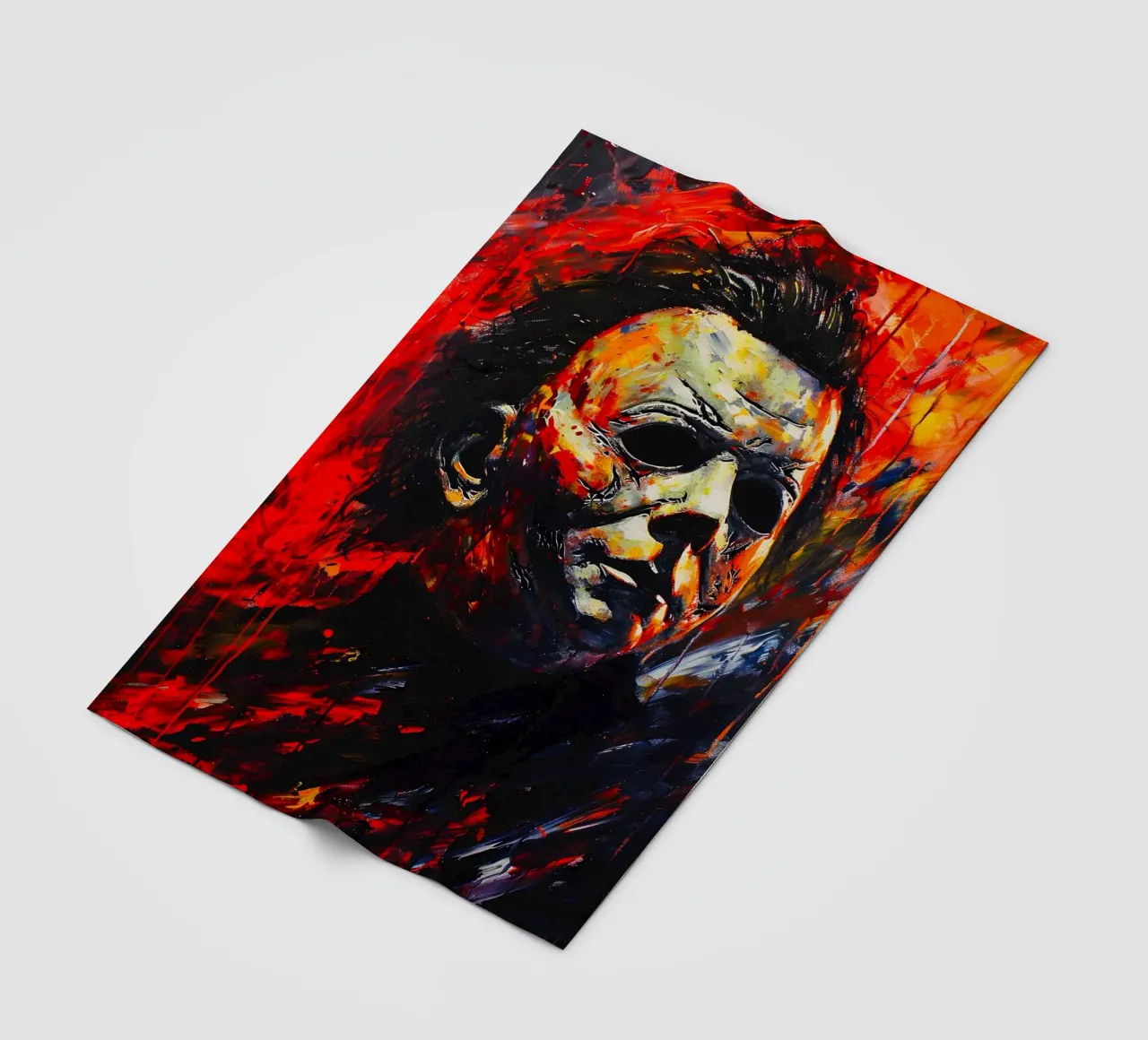 Michael Myers From Halloween Movie coperta in pile da FreeArtStudio
