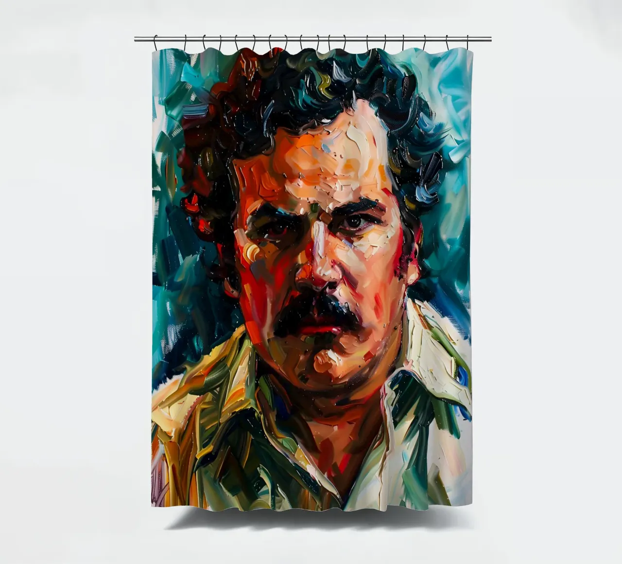Pablo Escobar From Loving Pablo tenda da doccia da FreeArtStudio