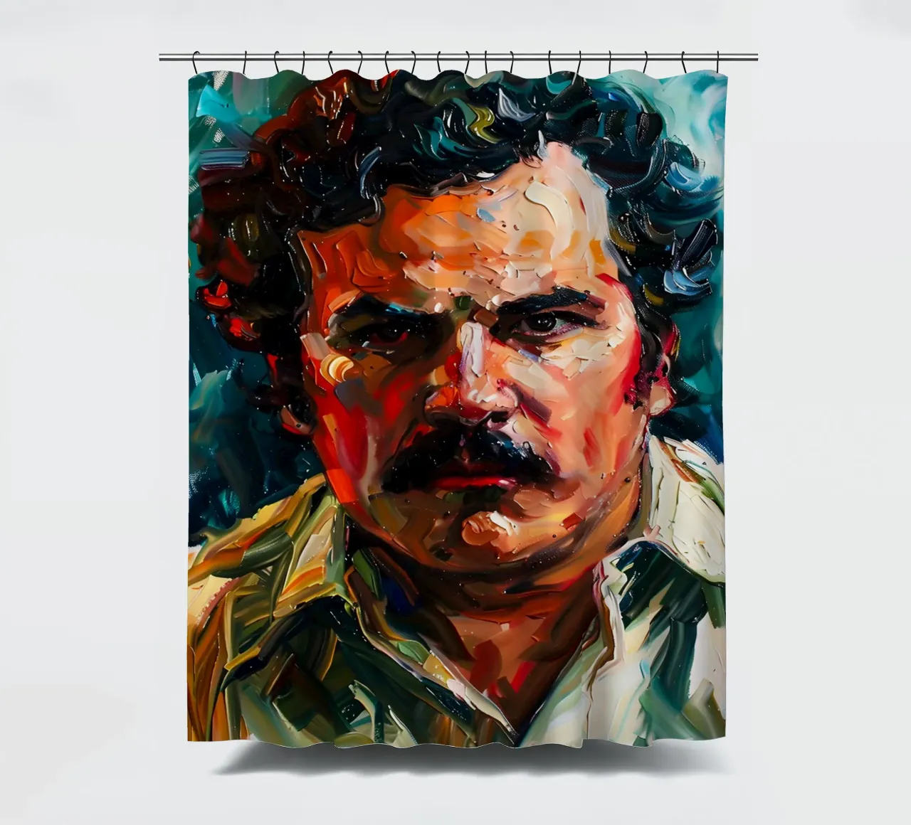 Pablo Escobar From Loving Pablo tenda da doccia da FreeArtStudio