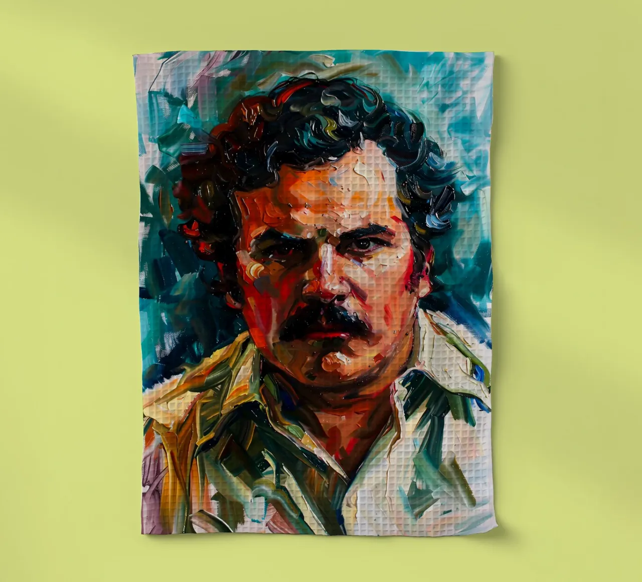 Pablo Escobar From Loving Pablo canovaccio da cucina da FreeArtStudio
