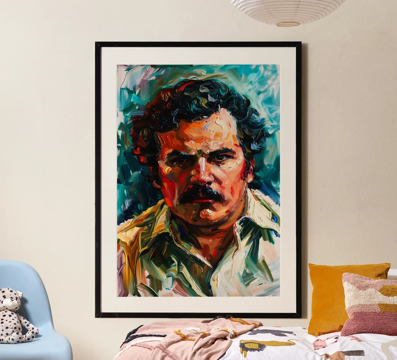 Pablo Escobar From Loving Pablo carta hahnemühle da FreeArtStudio