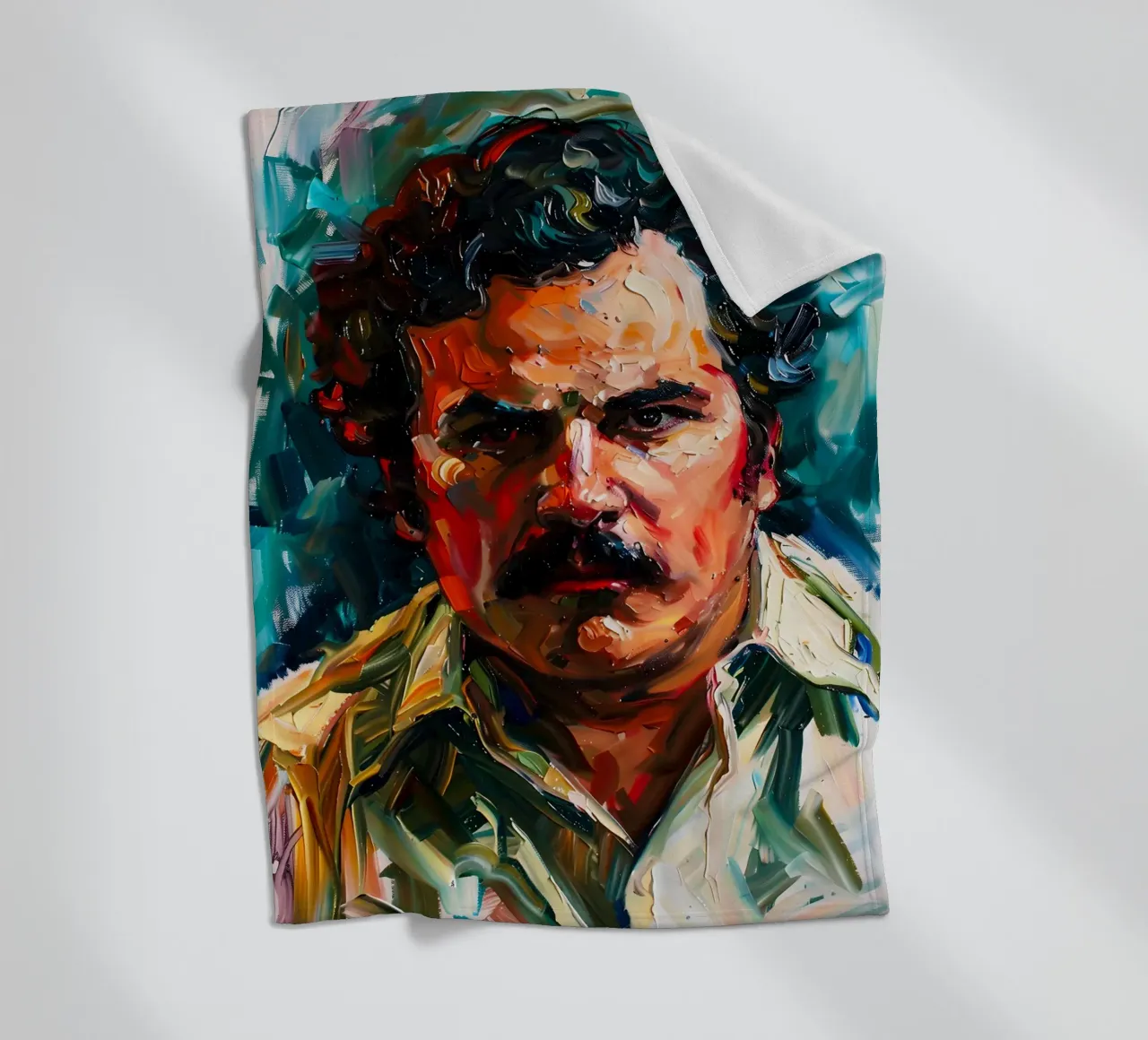 Pablo Escobar From Loving Pablo coperta in pile da FreeArtStudio