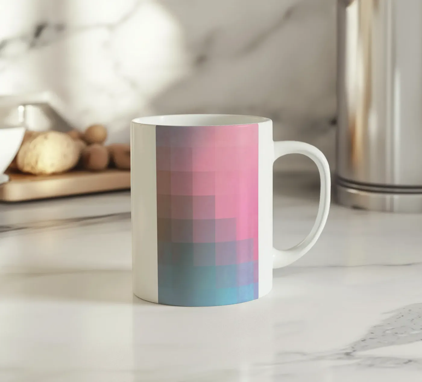 Girly Pixel Surface ceramic mug by Danny Ivan