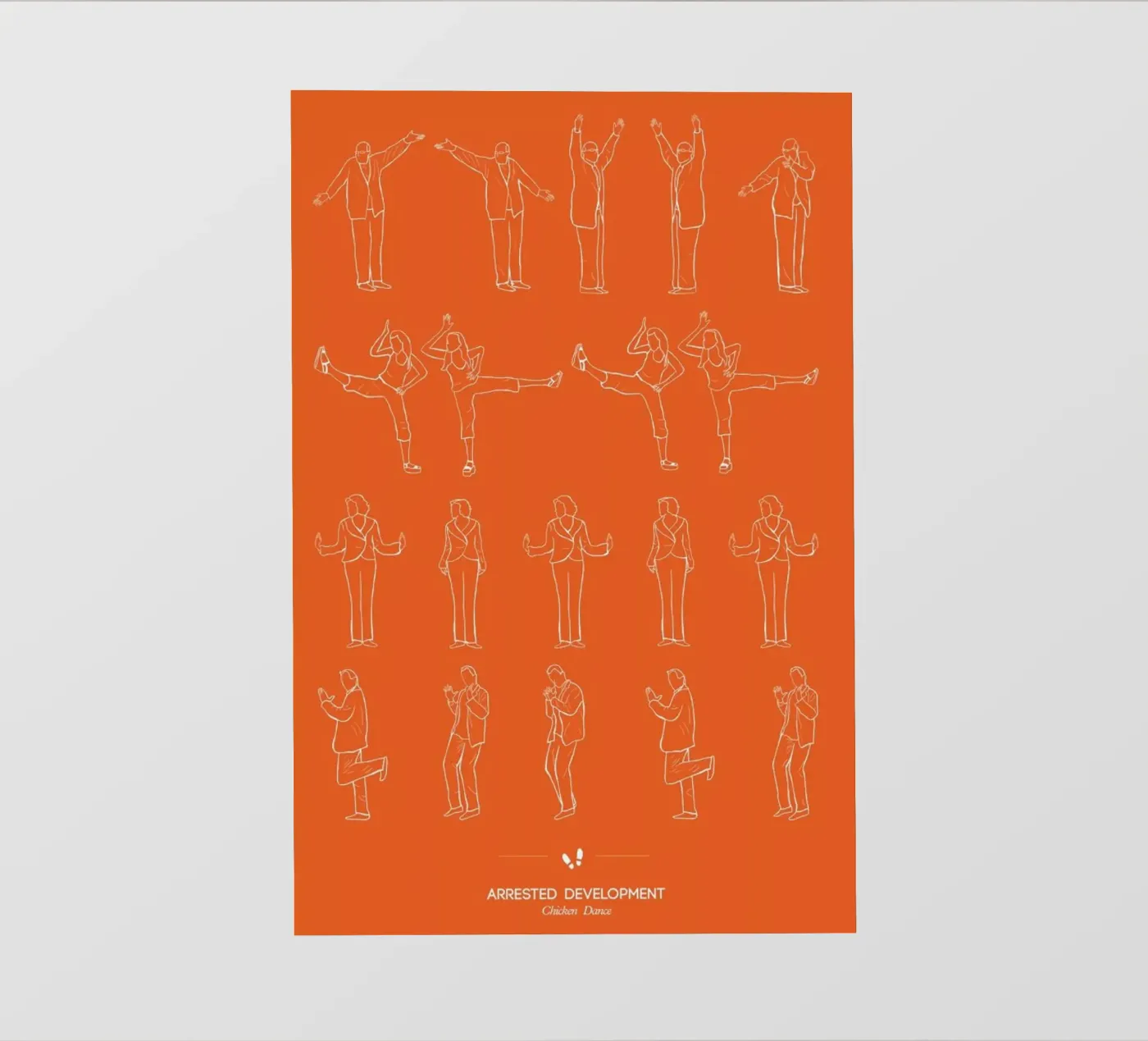 Arrested Development - Chicken Dance pellicola backlit da Niege Borges