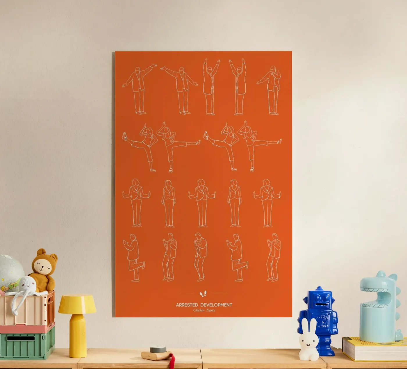 Arrested Development - Chicken Dance Acryl-Glas von Niege Borges