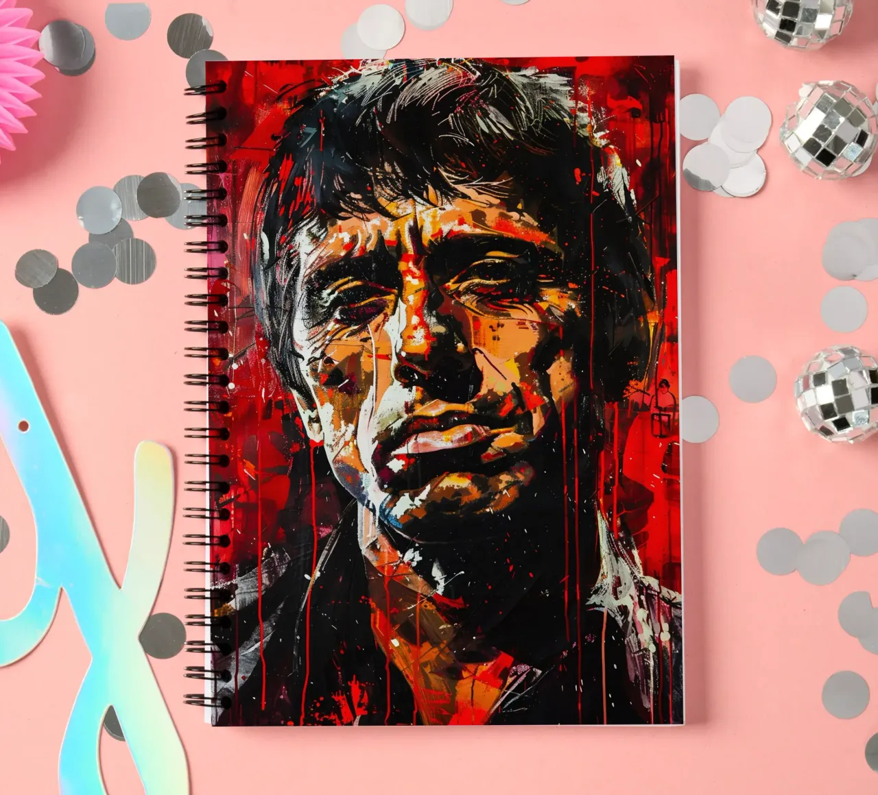 Scarface spiral notebook by FreeArtStudio